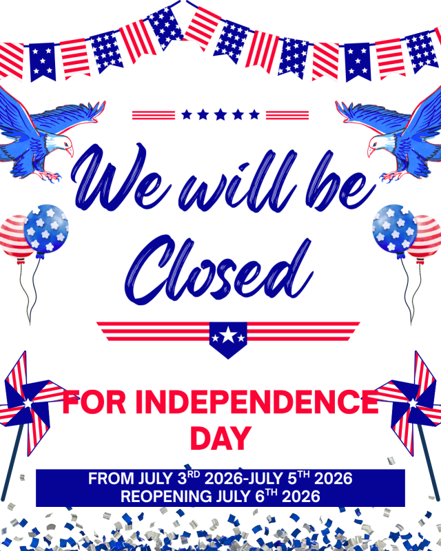 Fourth of July Closed Announcement